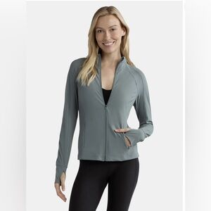 Avia Women's and Women's Plus SoftSculpt Zip-Up Active Jacket. Size M